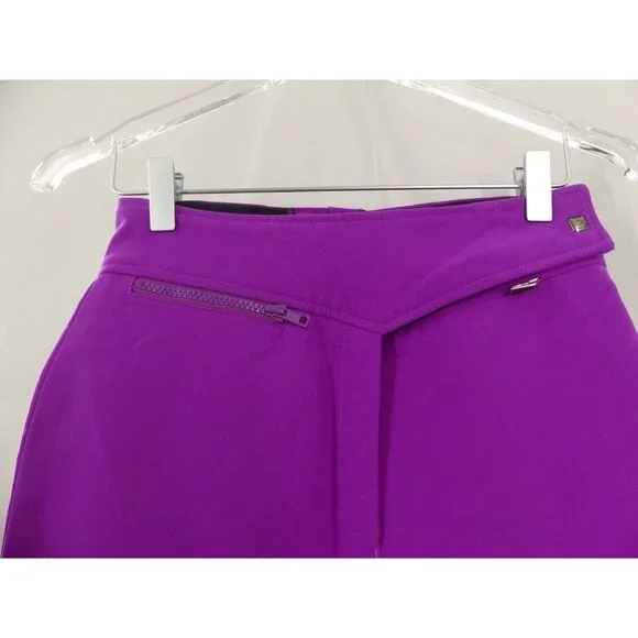Obermeyer Womens 8 Pants VTG ITB Stretch Pant Wool Blend Ski Snow Purple